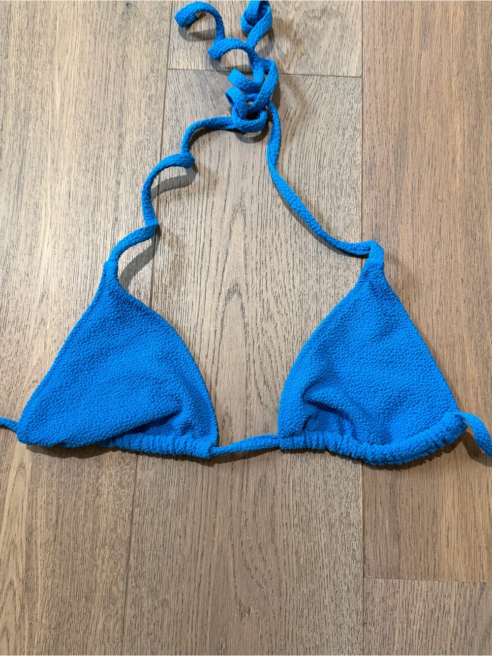 Dolcessa- Blue Triangle Bikini Top